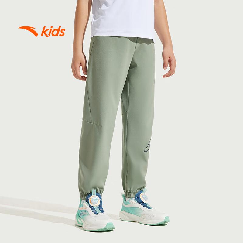 Летние тканые спортивные брюки от комаров для мальчиков Anta Kids 2025 A52527501 165 gray