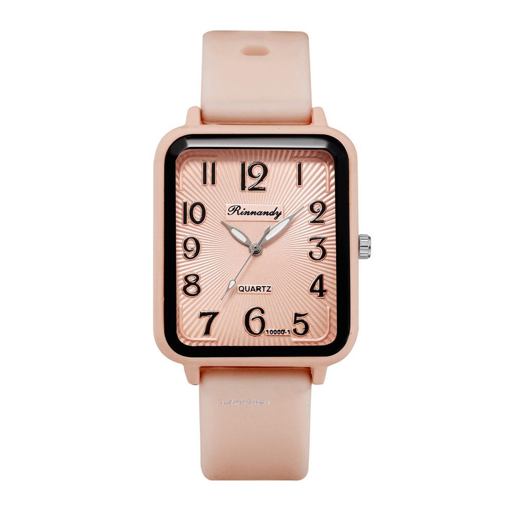 Fashion Lady Brands Watches Leisure Rectangle Digital Simple Women Quartz Watch Sports Silicone Strap Ladies Clock оранжевый YiSheng watch