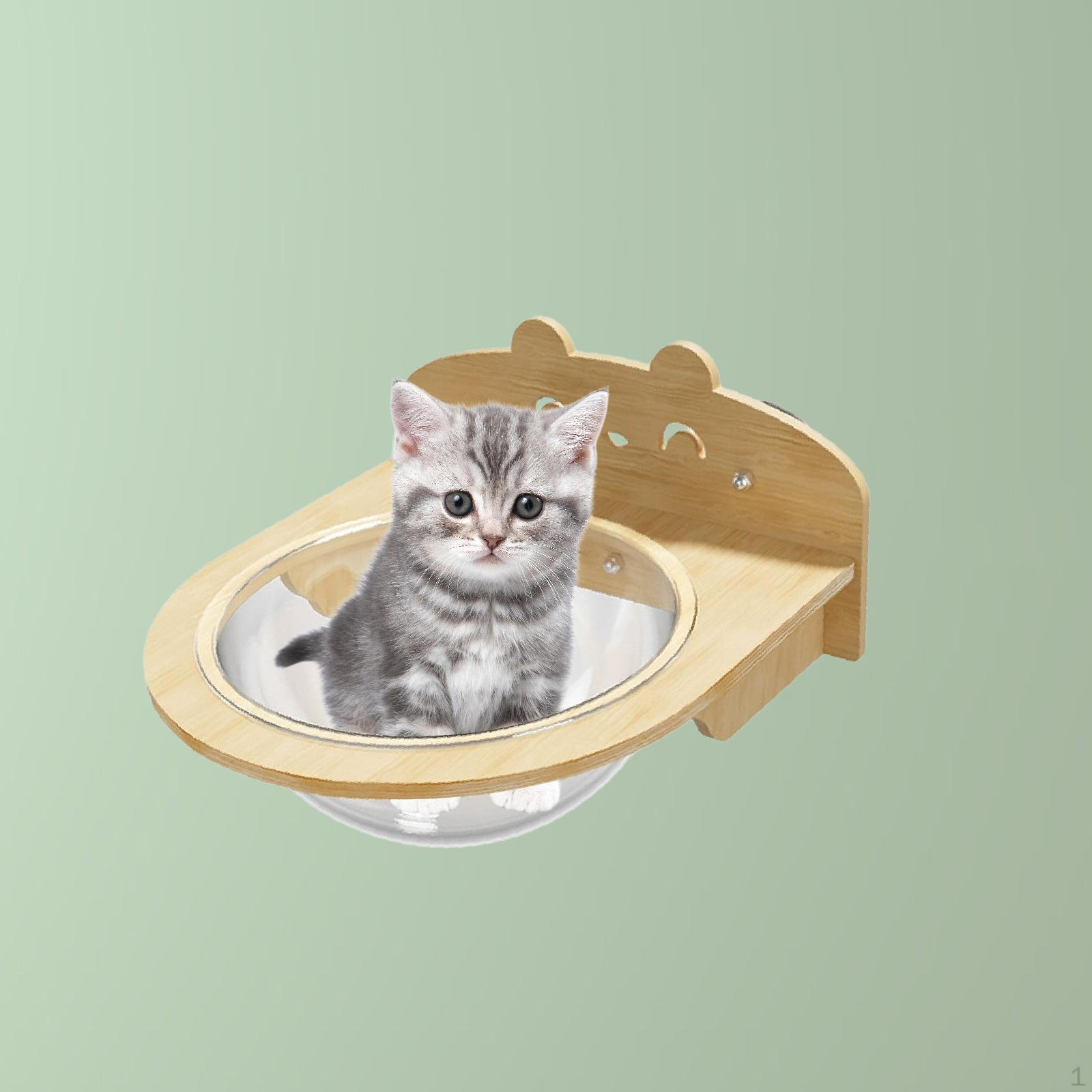 Кошачий лежак на окно, гамак, мебель, устойчивый, беспроводной, на присосках, кровать для принятия солнечных ванн beige Deals2019ing