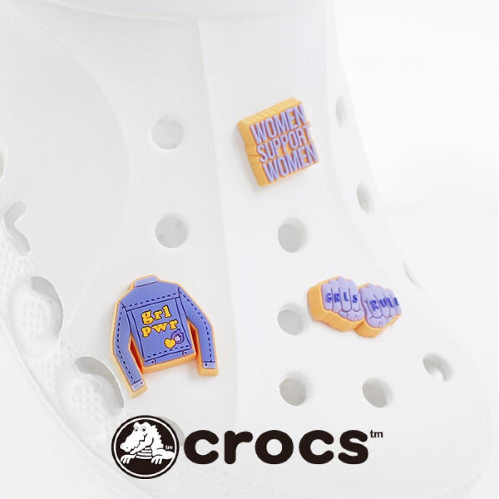 Crocs Girl Power 3 Set Gibbitz 10008625/1 white
