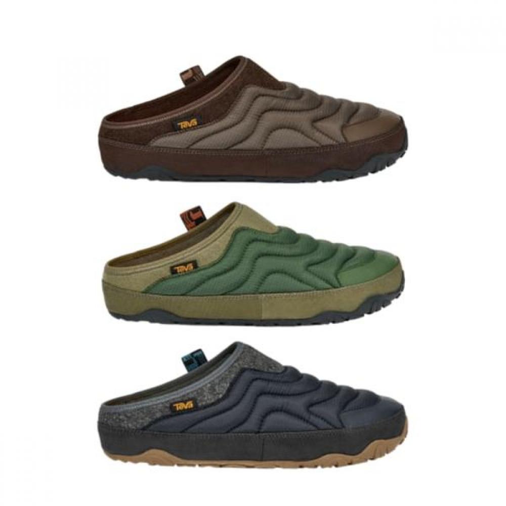 Мужские зимние утепленные тапочки Teva Теплые удобные мюли Stvm2539596 SCK/250 black