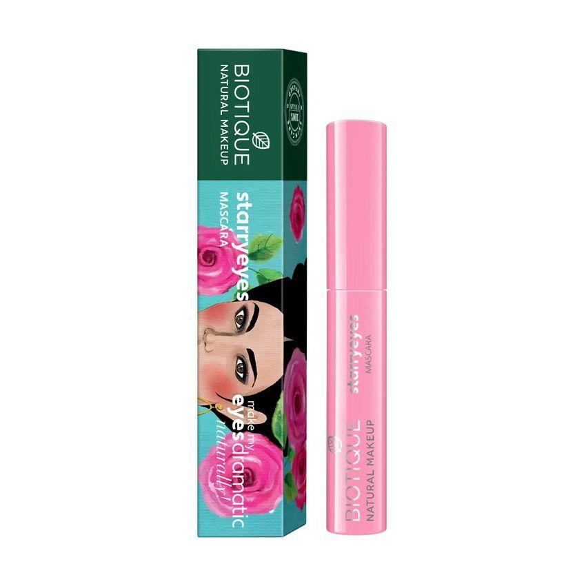 Тушь для ресниц Черная (8 мл), Starryeyes Mascara Ebony Black,  Biotique pink MYINDIA