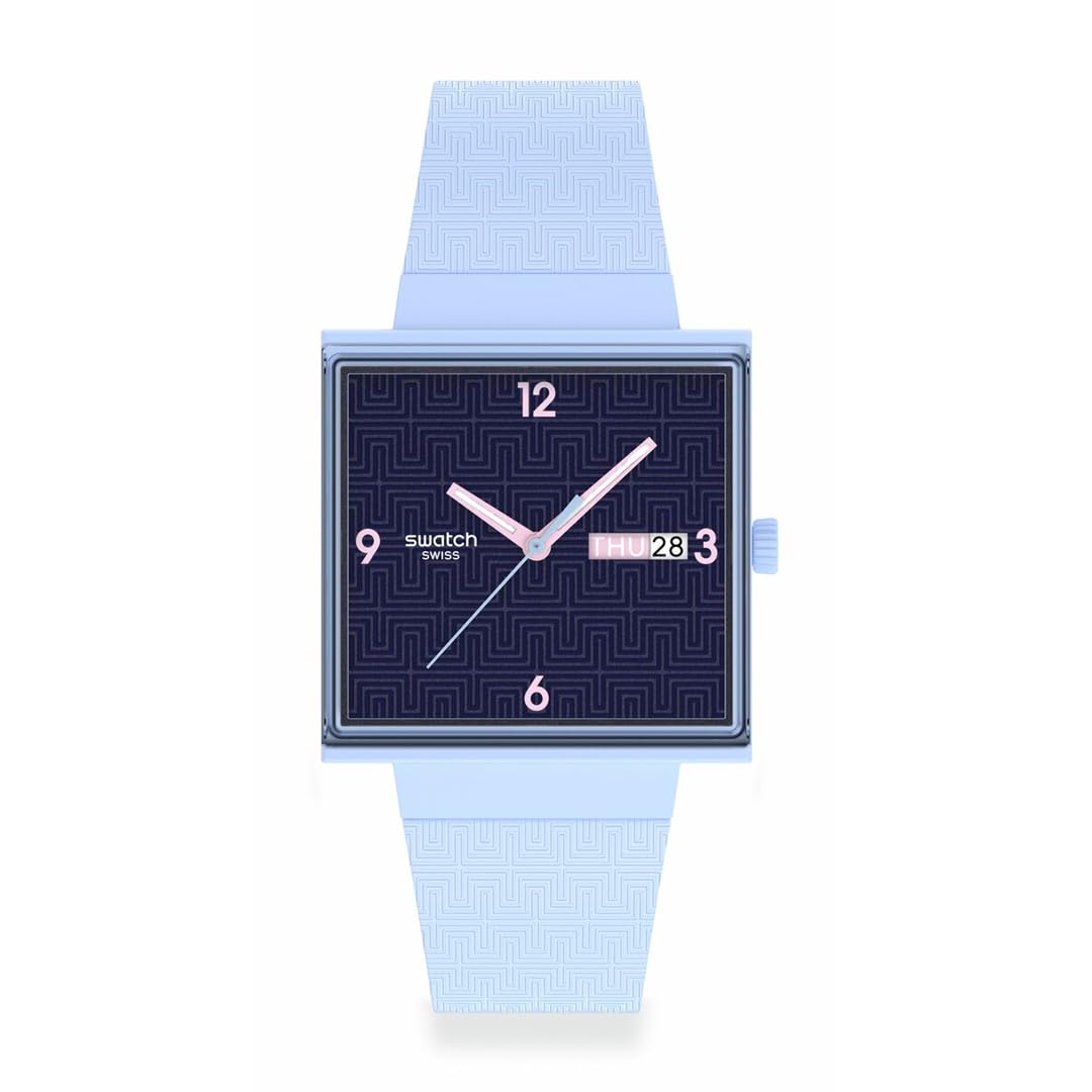 Swatch BRIGHT ANGLE SO34L701 Синие наручные часы, синий Nippon-Mart