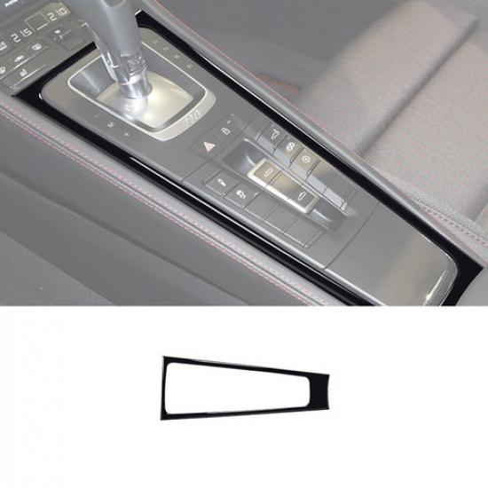 Glossy Piano Black Gear Shift Frame Cover Trim For Porsche 718 Boxster Cayman gray 91220103MAC12CXP85