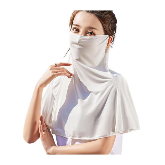 Yousheng солнцезащитный крем для лица Ice Silk защита шеи летняя защита для верховой езды активный отдых на свежем воздухе шейный платок для путешествий белый Car Periphery