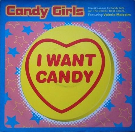 12-дюймовая пластинка CANDY GIRLS, VALERIE MALCOLM - I Want Candy 12FVR1013 Feverpitch, EMI 1996 UK Танцевальная и Электронная Б/У RecordCityJP