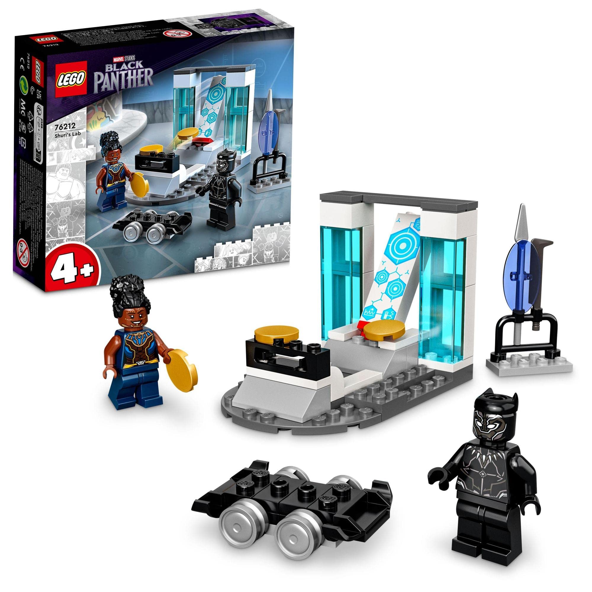 LEGO Super Heroes Marvel Лаборатория Шури 76212 Игрушечные блоки Подарок Супергерой Американский комикс Для мальчиков от 4 лет gray Sliema Japan Products