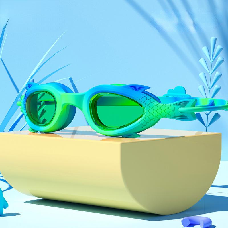 Asjustable Kids Anti-fog Swimming Eyewear Boys Girls Child Swimming Goggles Goggles Collection Water Active Training Diving Equipment зелёный ddffd1