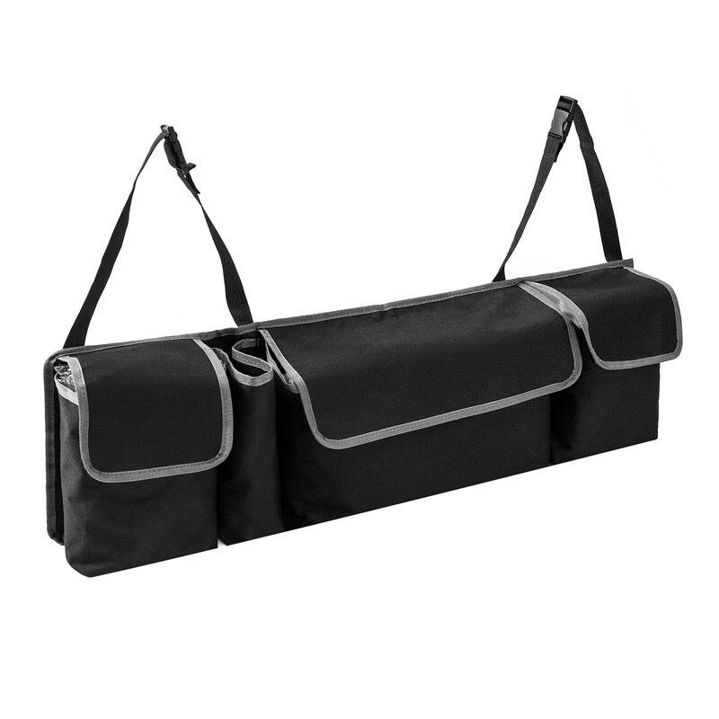 Car Trunk Organizer Backseat Storage Bag High Capacity Multi-use Oxford Car Seat Back Organizers Automobile Interior чёрный JORDAN HOME -8