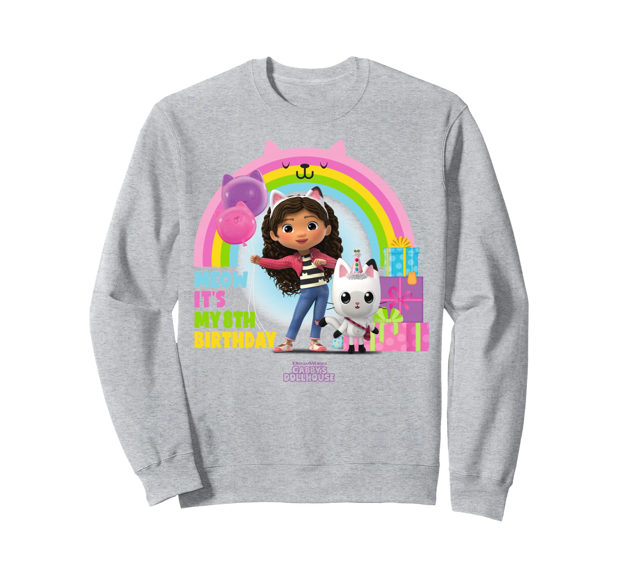 Свитшот на 8-й день рождения «Домик-раскраска Габби» от DreamWorks gray RURI Japan product
