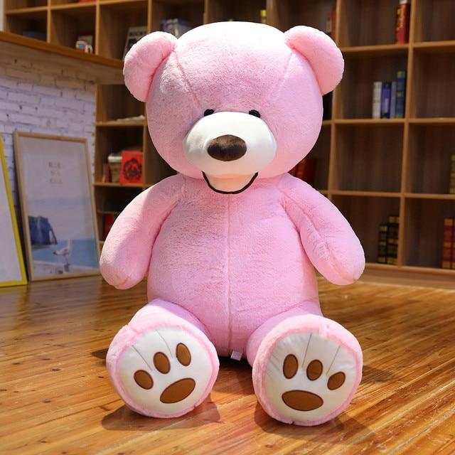 Прекрасный гигантский американский медведь, плюшевые игрушки, мягкие игрушки, плюшевый мишка, кукла, подушка для детей, популярный подарок на День святого Валентина для девочек розовый Binchi Keji Travel