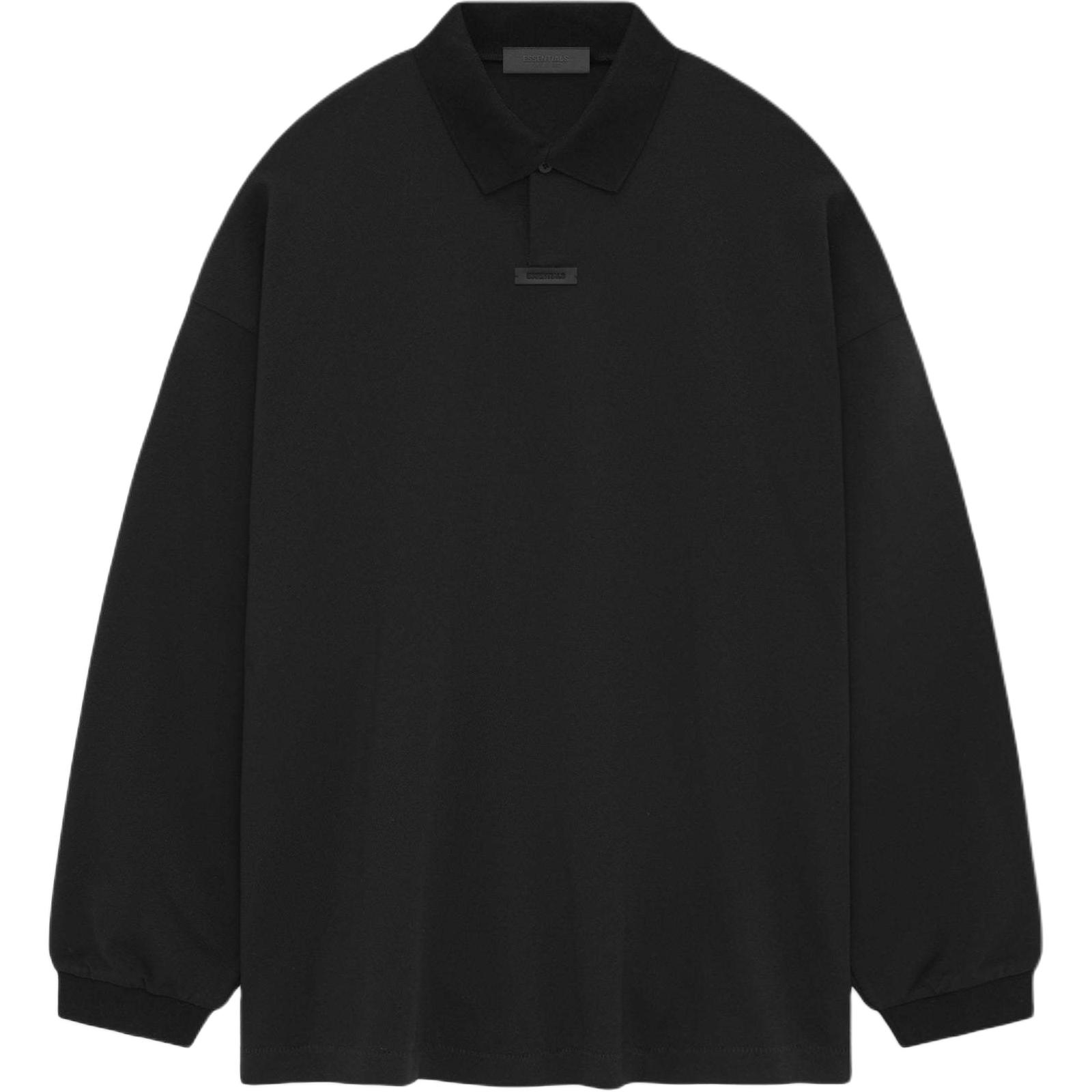 Fear of God Мужские топы Essentials Pique с длинными рукавами, черные, 125BT244320F M black Fear of God Essentials
