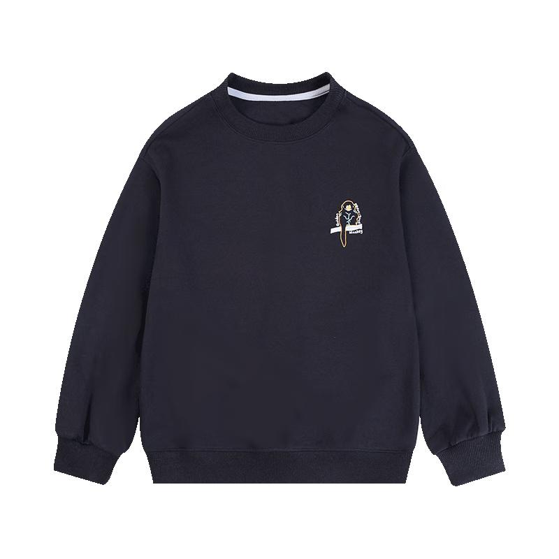 Детская толстовка EBAER с круглым вырезом и длинным рукавом 140 black JDST online