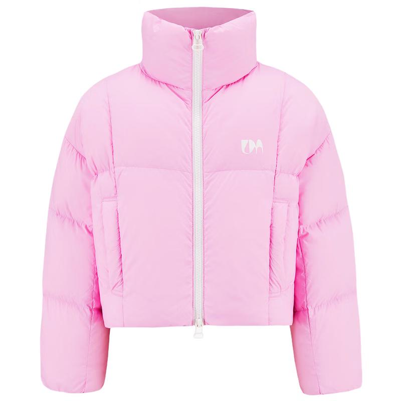 Little MO&Co. Детская унисекс легкая пуховая куртка 130 неон розовый JDST online