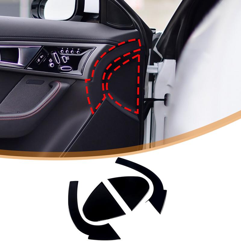 Glossy Piano Black Door Anti-Collision Trim Sticker For Jaguar F-Type X152 13-24 gray CosmoCra