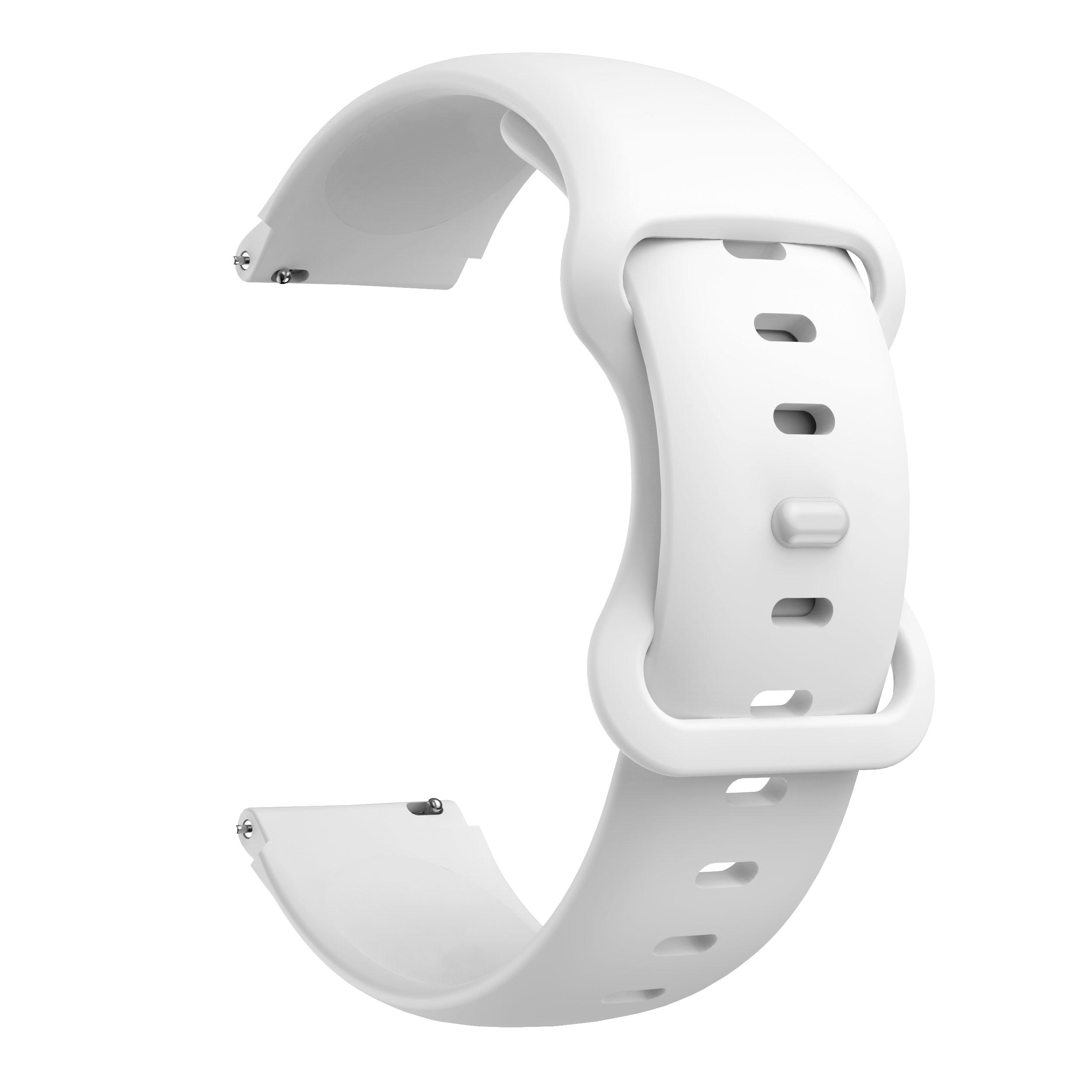 19 мм ремешок для часов, совместимый с ID205 Veryfitpro Smart Watch, мягкий силиконовый сменный ремешок для ID205L, 19 мм ремешок, универсальный 19mm universla белый Just Texture