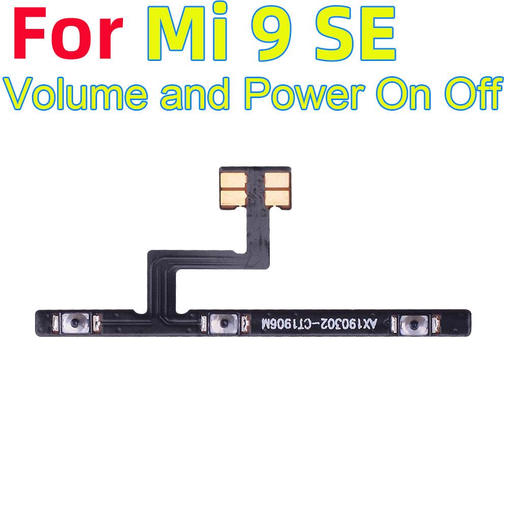 Power ON OFF Mute Switch Control Key Volume Button Flex Cable for Xiaomi Mi 9 SE Power On Off Volume Power Volume black Fep 3C