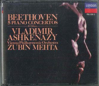 CD BEETHOVEN, VLADIMIR ASHKENAZY, VIEN - Beethoven: Complete Piano Concertos POCL22913 POLYDOR 1991 Japan Classical Used RecordCityJP
