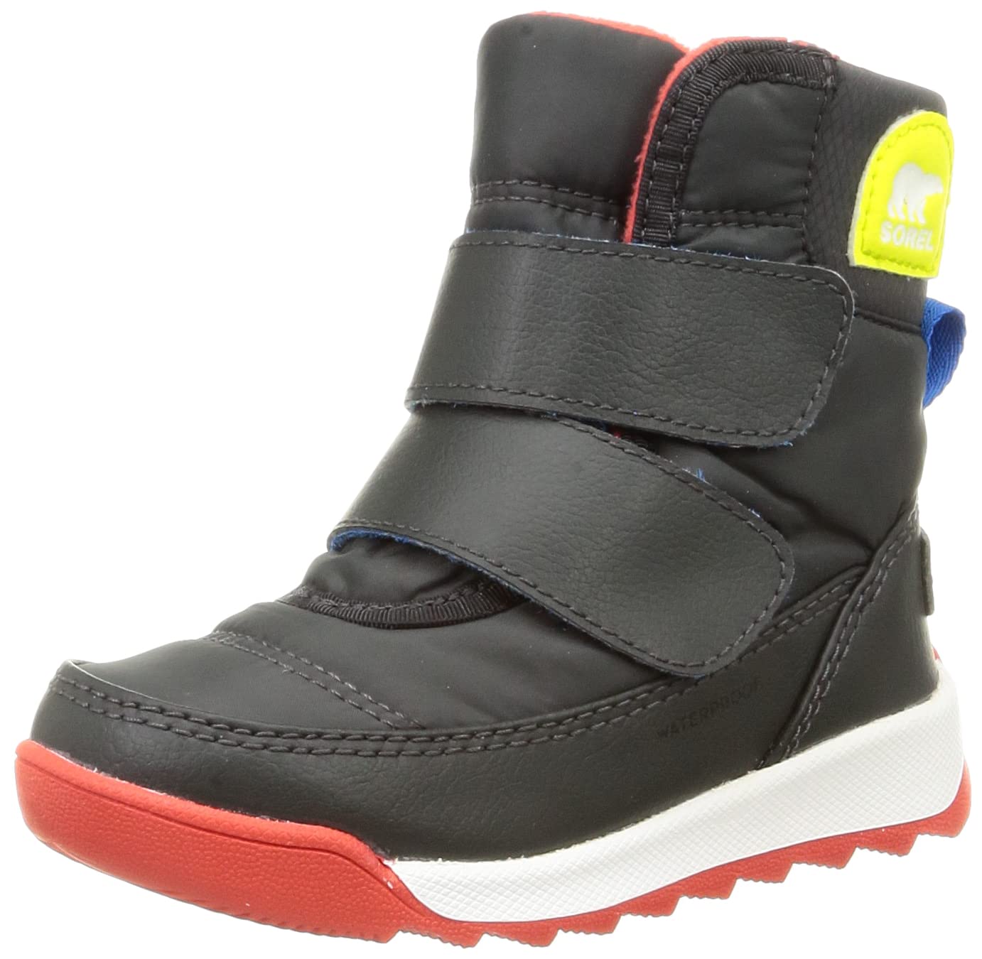 Детские водонепроницаемые ботинки Sorel Whitney II Strap, арт. NC3919, размер 15,0 см, цвет Jet и Poppy Red gray Sliema Japan Products