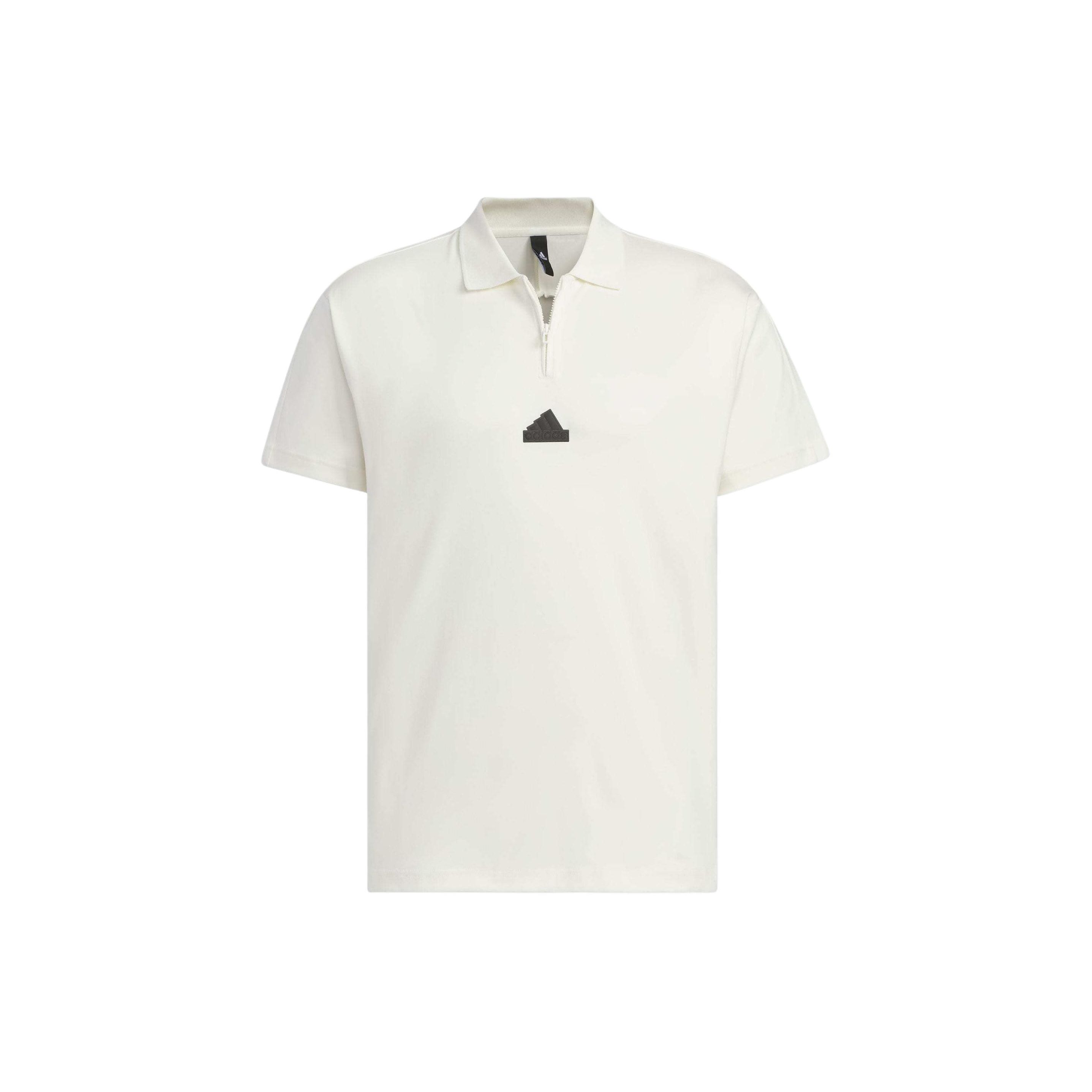 Adidas Приталенный мужской топ-поло с коротким рукавом и принтом логотипа City Escape Han-Jade-White IT3936 4XL white