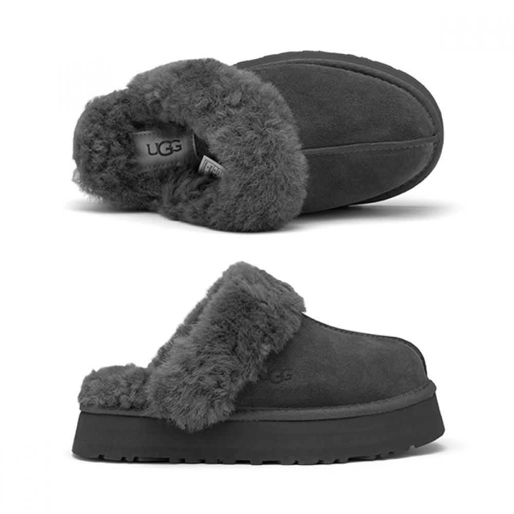 Ugg 1122550 Chrc Дискетка Платформа Угольно-серые Тапочки 1122550 CHRC (5) black