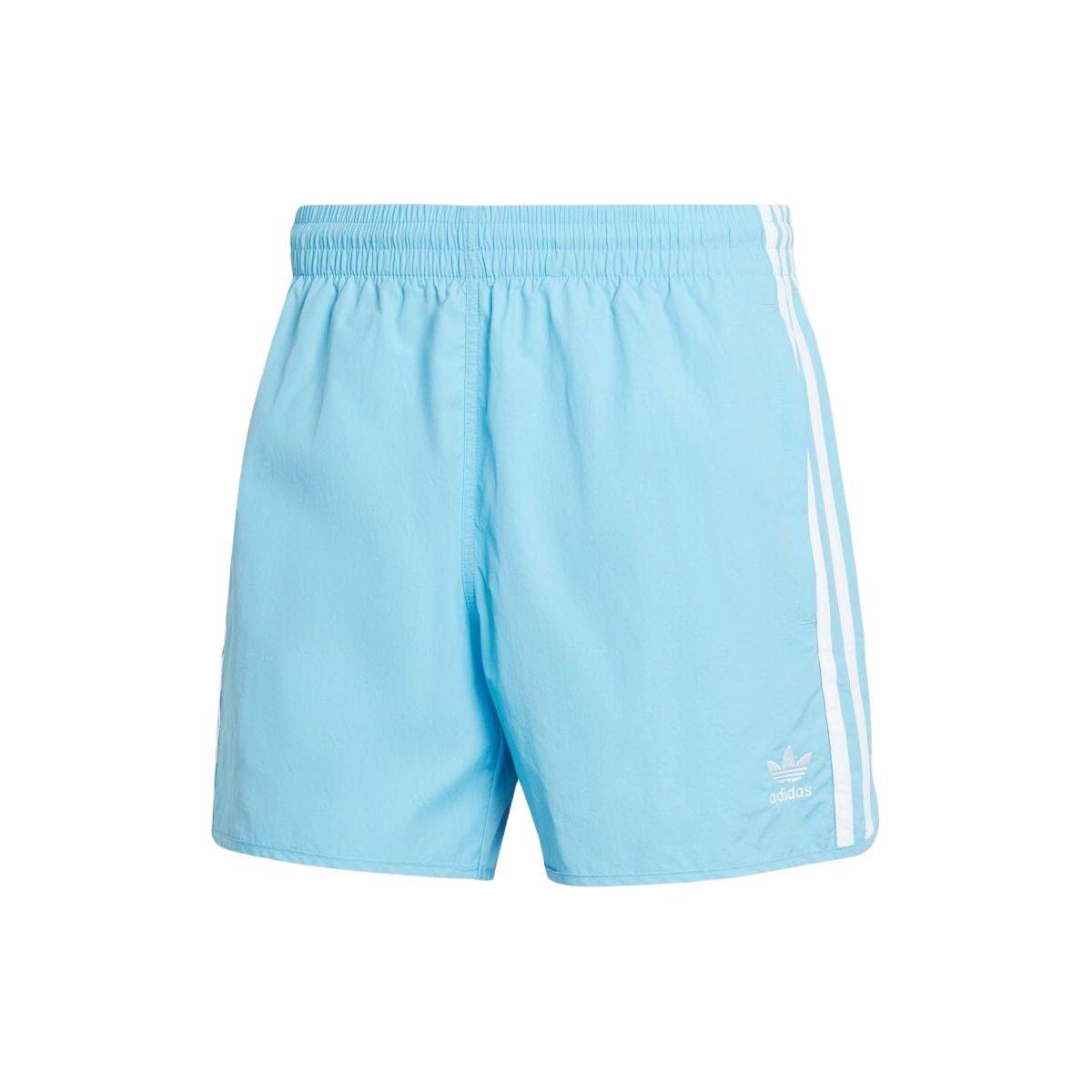 Adidas Originals Adicolor Classics Спринтерские шорты с тремя полосками и эластичным поясом Мужские шорты синие IM9434 S white