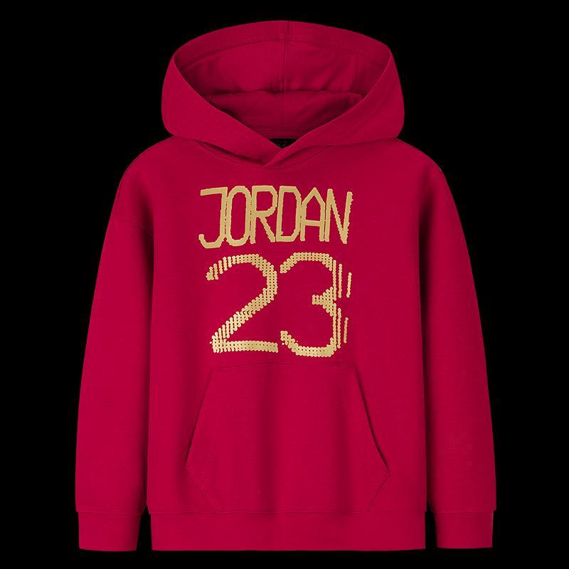Детская толстовка с капюшоном Jordan AJ 23 Jester Red XL brown