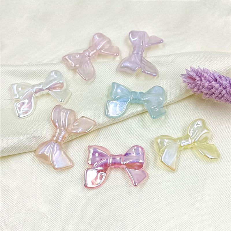 Подвеска бант свободные бусины DIY серьги модные ювелирные изделия аксессуары ожерелье УФ покрытие ослепительный материал ручной работы 10 шт. разноцветный men