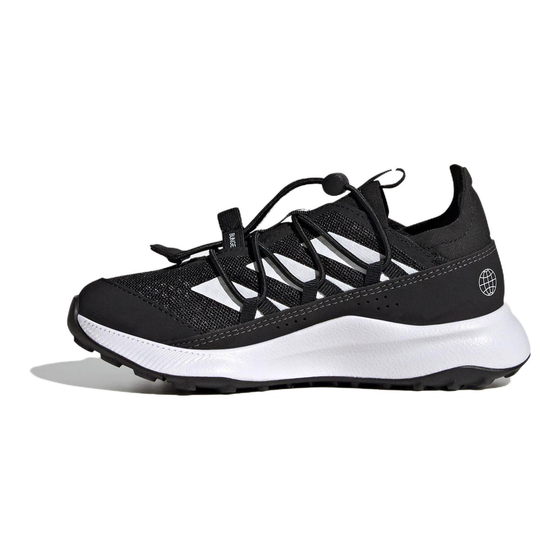 Adidas Terrex Voyager 21 Сетчатые Удобные Прочные Дышащие Низкие Уличные Ботинки Детская Обувь Черно-белые HQ5826 28 black