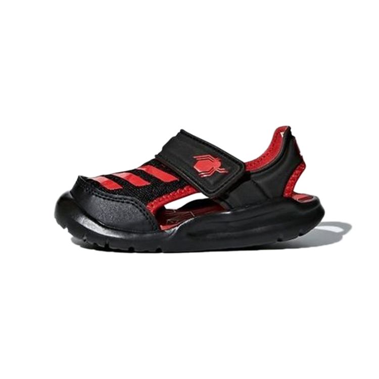 Adidas Fortaswim I Повседневные Удобные Низкие Обувь для Ходьбы Детская Обувь Черный Красный AC8420 20 black