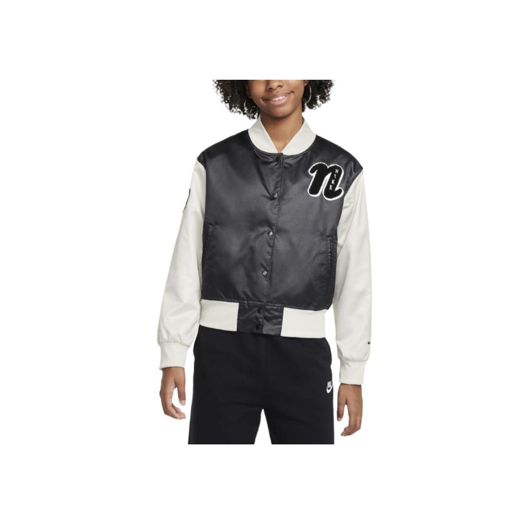 Куртка Nike Lightweight Soft Comfortable Jacket Детские куртки Black FZ5563-010 XL white