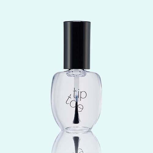 Полупрозрачный верхний лак для ногтей Tiptoe 3 цвета 101 Glass black
