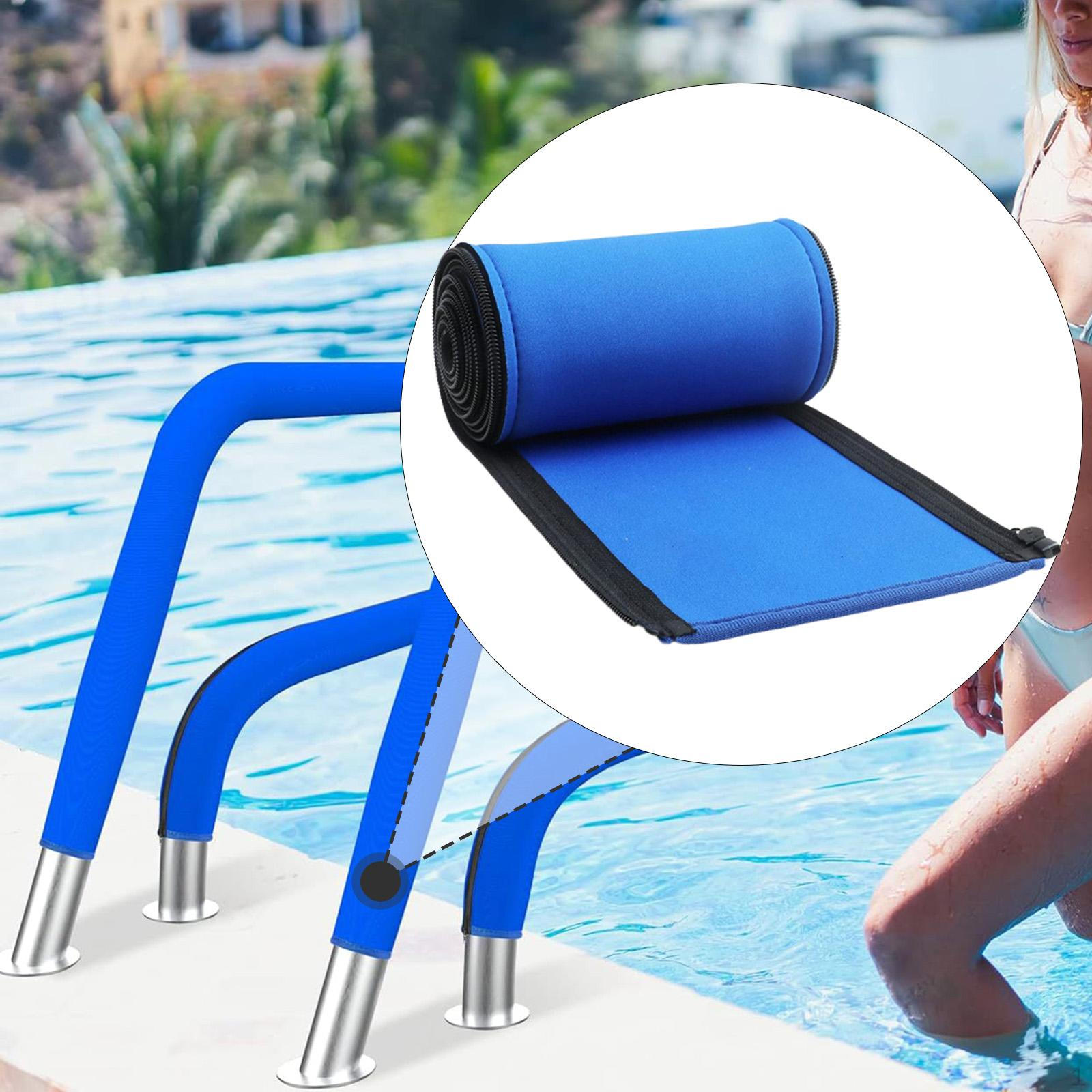 Чехол-рукав на молнии для ручки бассейна для защиты поручня 180cmx15cm blue Deals2019ing