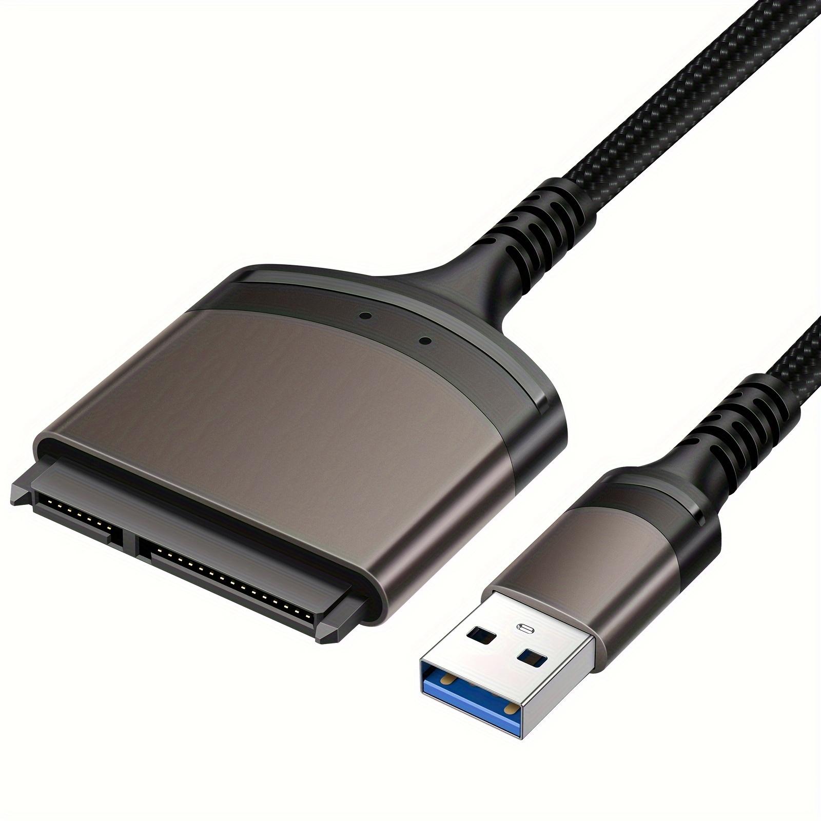 Кабель-адаптер SATA на USB, Адаптер USB 3.0 на SATA III для 2,5-дюймовых SSD/HDD, Передача данных, Подключение SATA к USB A/USB C, Чтение жестких дисков USB3.0 gray Cedar Trading