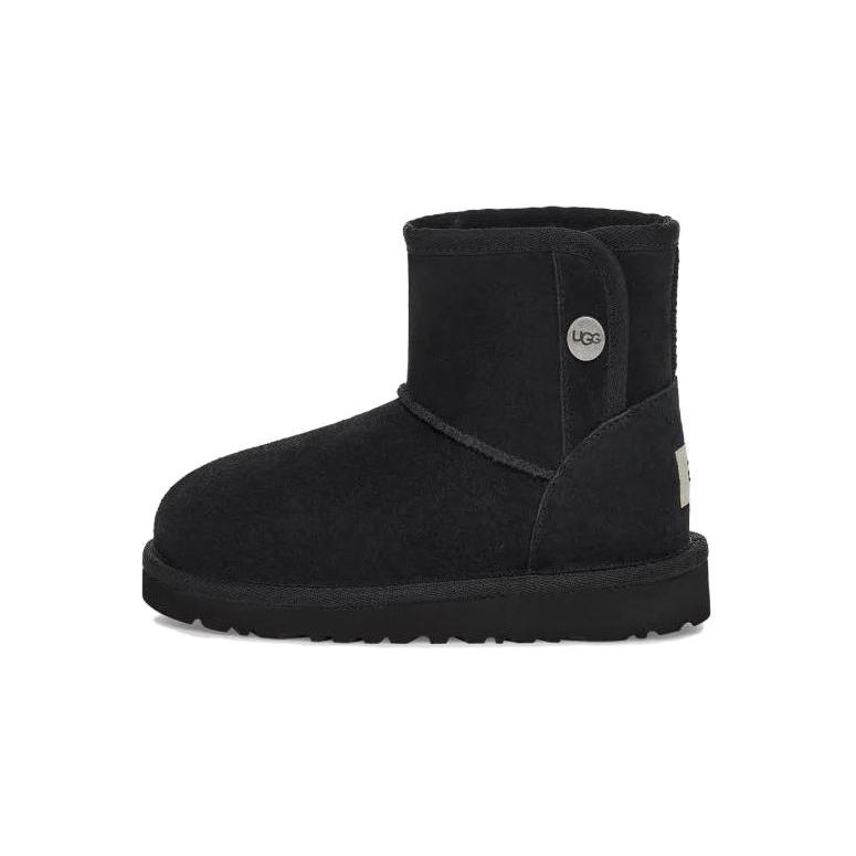 UGG Круглый носок Удобные низкие ботинки Детские ботинки Черные 1118890T-BLK 26 black