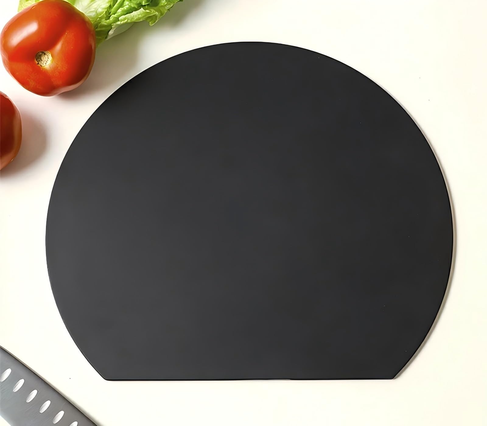 Smilemoon Cutting Round Cutting Heat Посудомоечная машина Может использоваться как с резиновой резкой Kamaboko 35 x 29 см Доска, черная, Доска, эластомер, высокого качества чёрный nicoplace Second-hand
