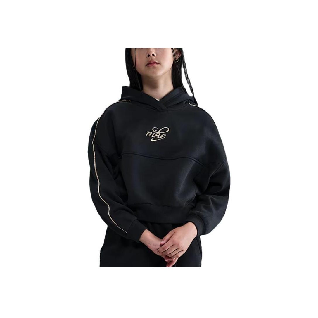 Худи Nike Спортивное Повседневное Свитшот Буквы Детские худи HV0422010 S black