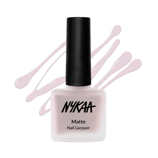 Лак для ногтей Nykaa с матовым финишем - Розовое безе (Оттенок №28) (9 мл) white Vedic India
