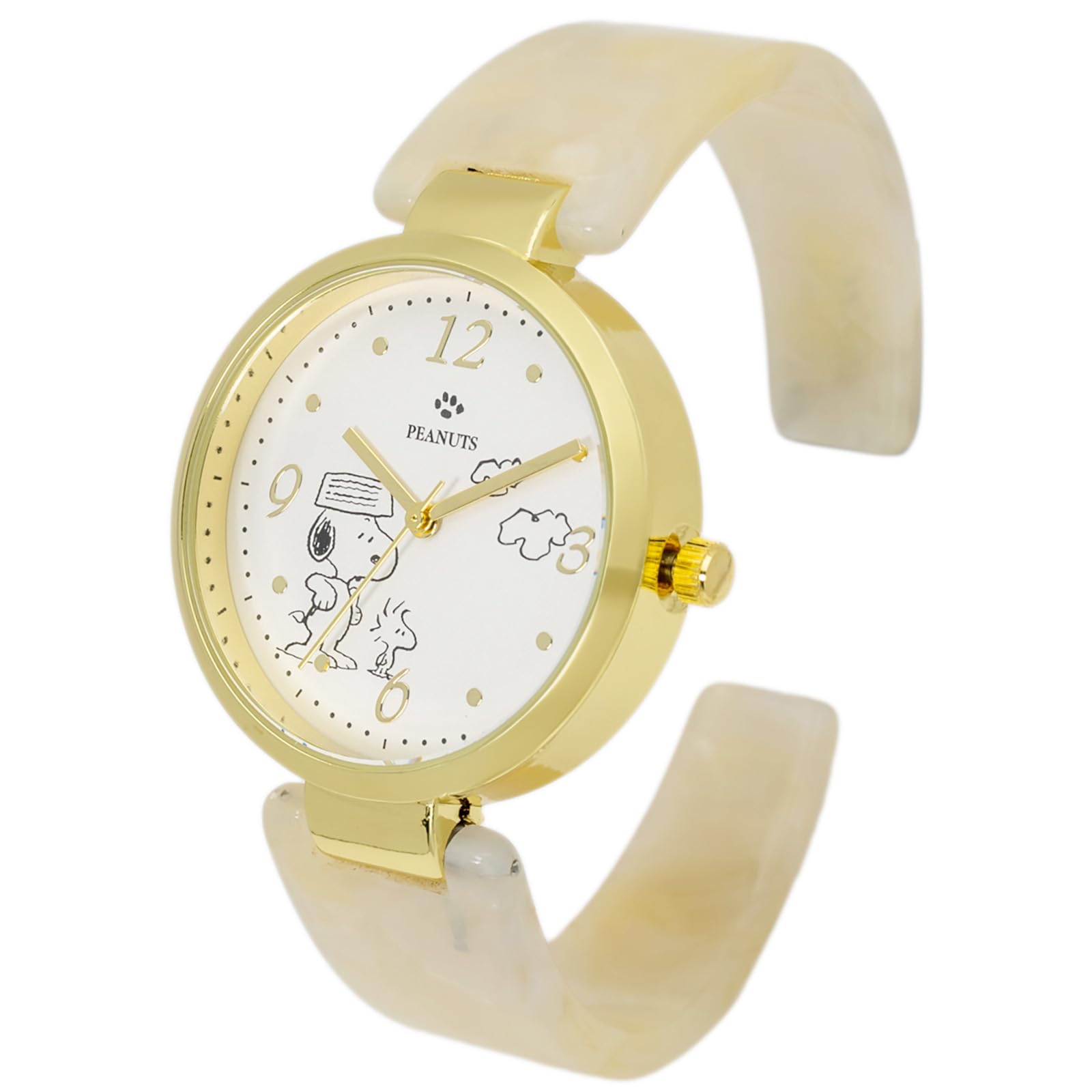 Наручные часы Snoopy Analog Acrylic Bangle Watch White [Fieldwork] PNT038-1 Женские белый Field work