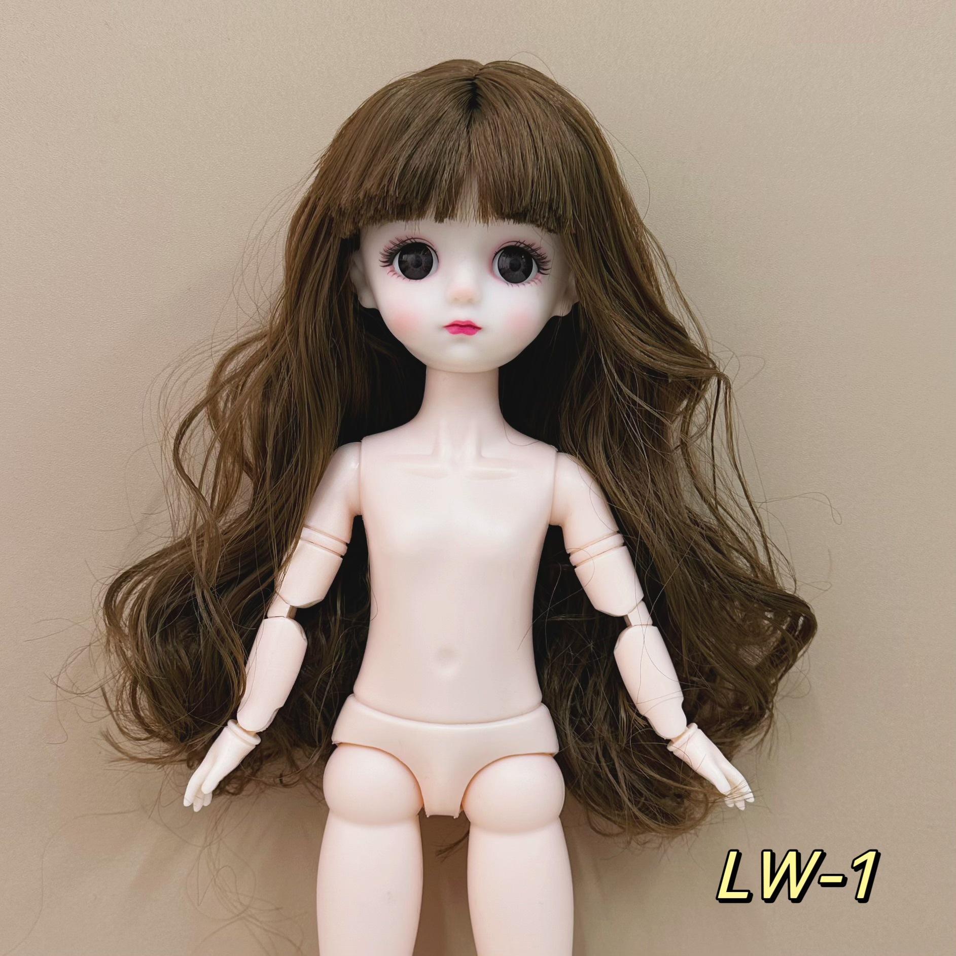 6 минут 30 см BJD тело голая кукла 3D реальные глаза общие мышцы 20 суставов милая кукла меняющаяся девочка игрушка 30 коричневый Mini Doll