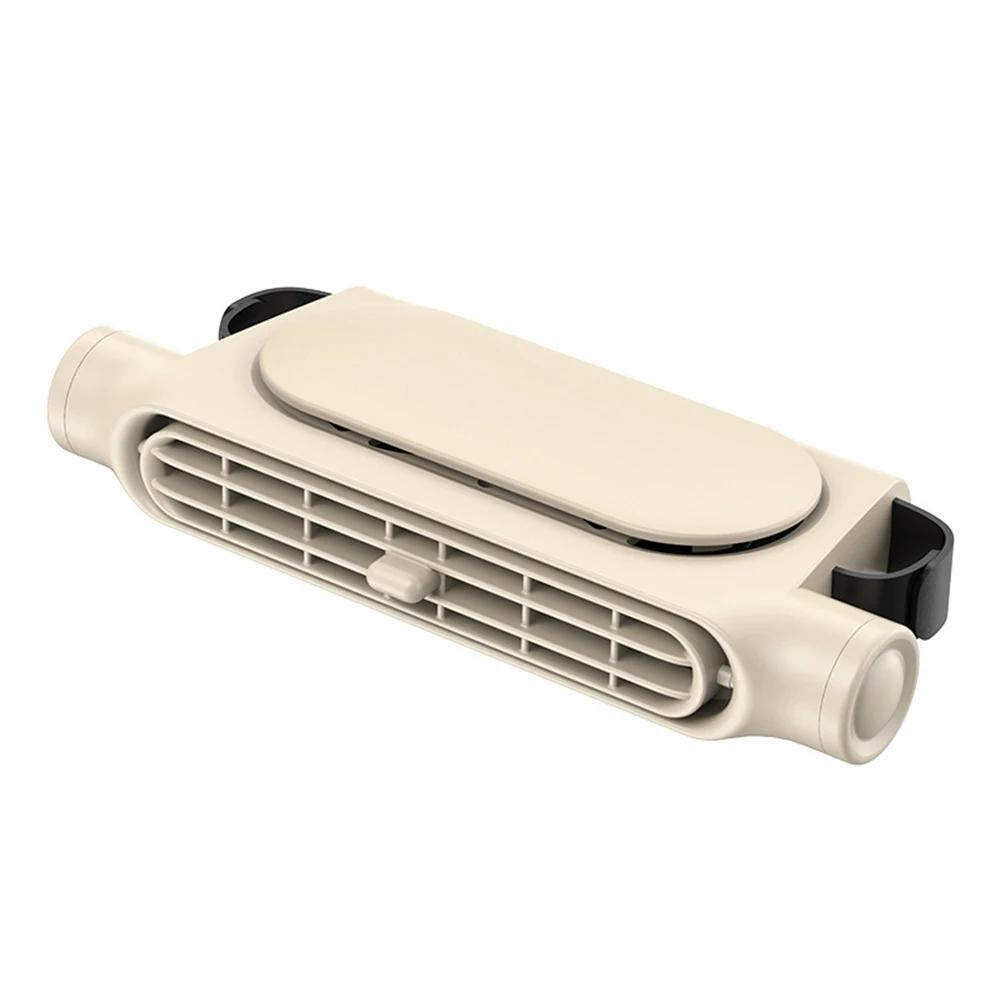 Portable Car Seat Fan 3 Speeds Adjustable Car Seat Headrest Fan USB Powered Car Seat Cooling Fan for Front Rear Seat Passenger бежевый Precious Jewelry Mall