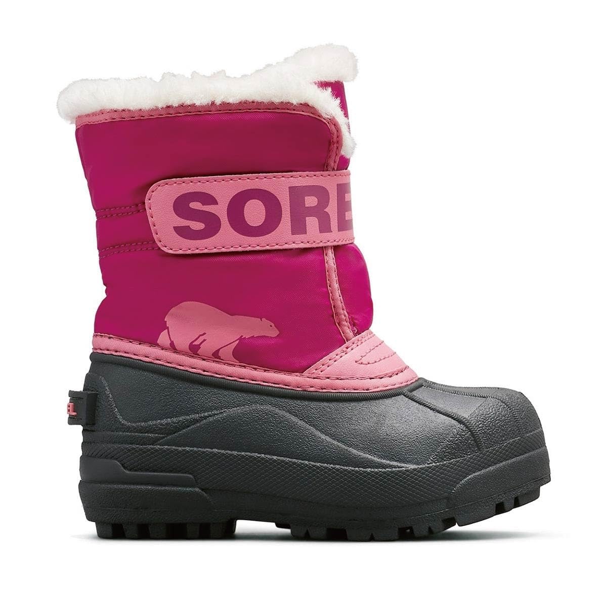 Детские зимние ботинки Sorel Snow Commander, размер 15,0 см, цвет Tropic Pink, Deep Blush pink Sliema Japan Products
