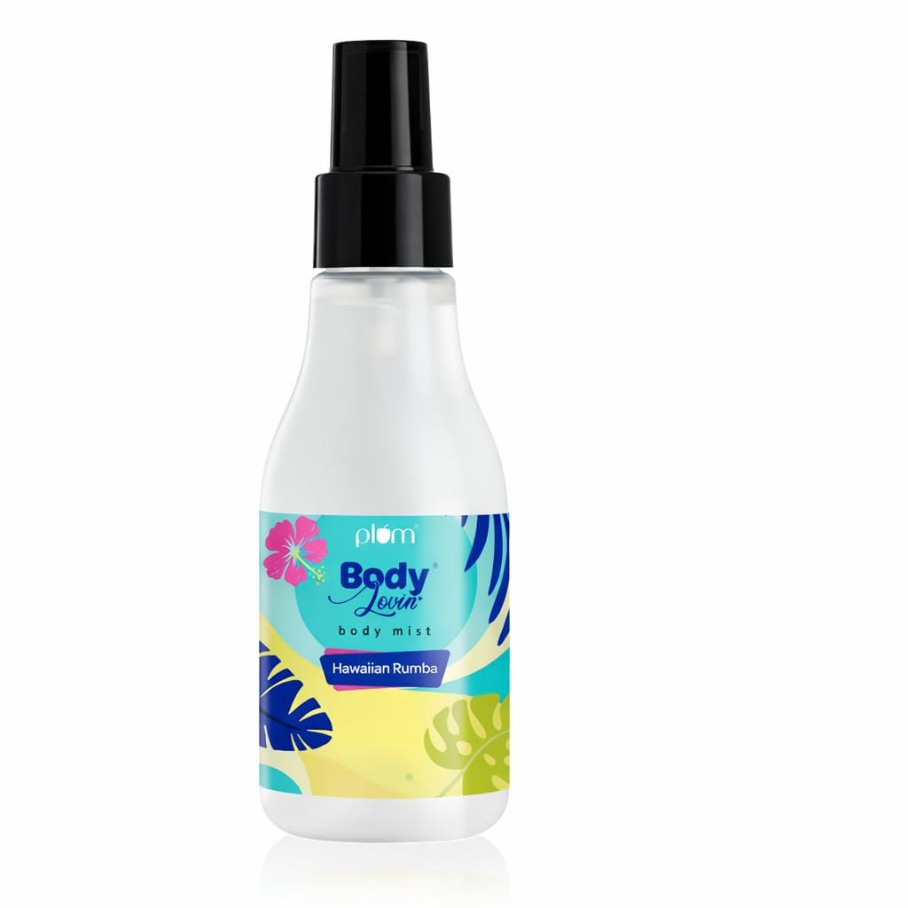 Plum BodyLovin Hawaiian Rumba Body Mist for Women 150ml Pack of 1 | Long Lasting Tropical Fragrance Travel Friendly white