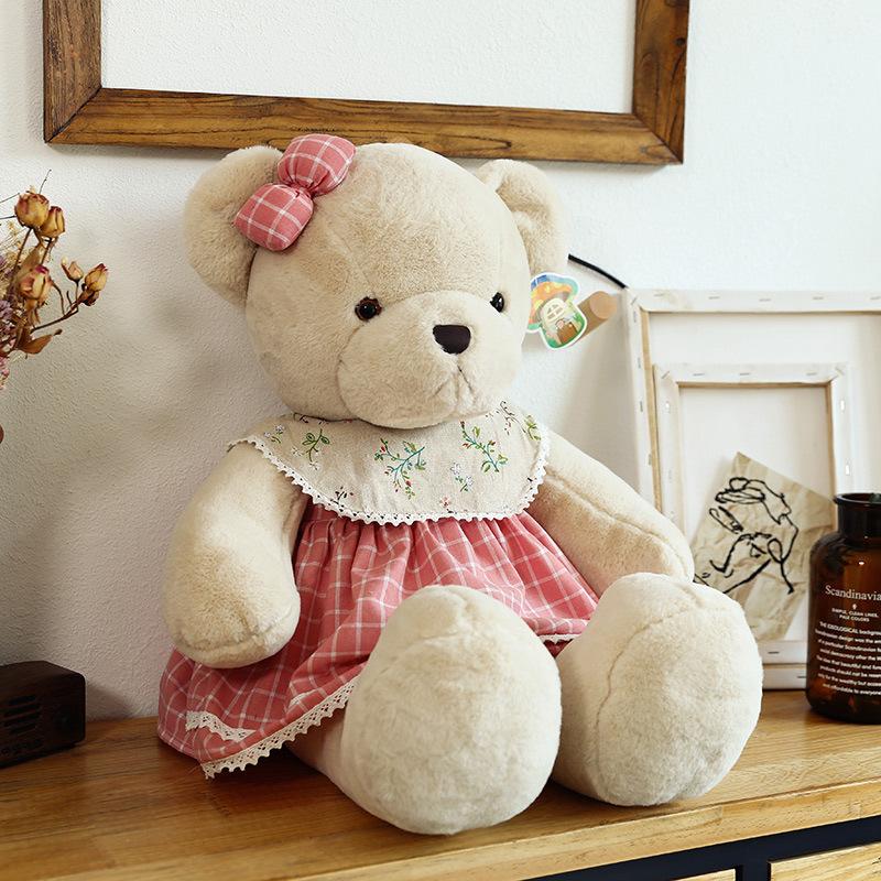 Пара плюшевых мишек, кукла, свадебный подарок для девочек 40cm（0.32kg） beige TK Toys