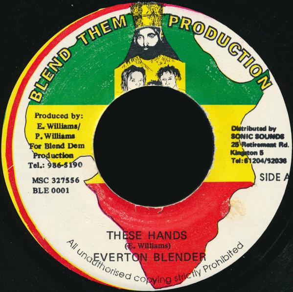 7inch Record EVERTON BLENDER - These Hands BLE0001 Blend Them Prod 1997 Jamaica Reggae, Ska & Dub Used yellow RecordCityJP