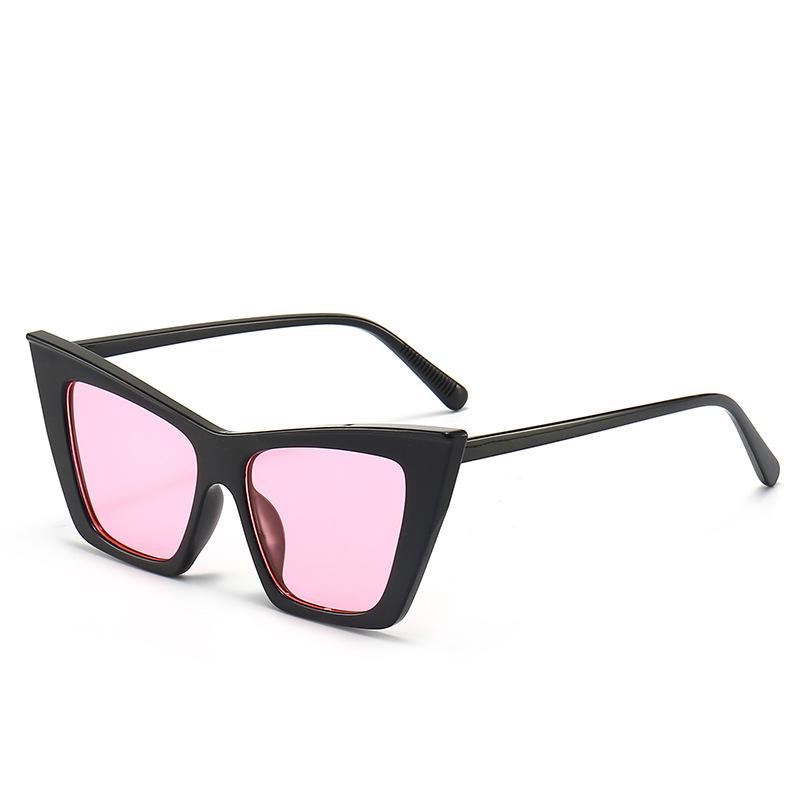 Модные Универсальные Солнцезащитные Очки Дизайнерские Роскошные Кошачий Глаз Модные Очки с Большой Рамкой для Женщин Защита от Солнца УФ-Защита Солнцезащитные Очки white Versatile bag