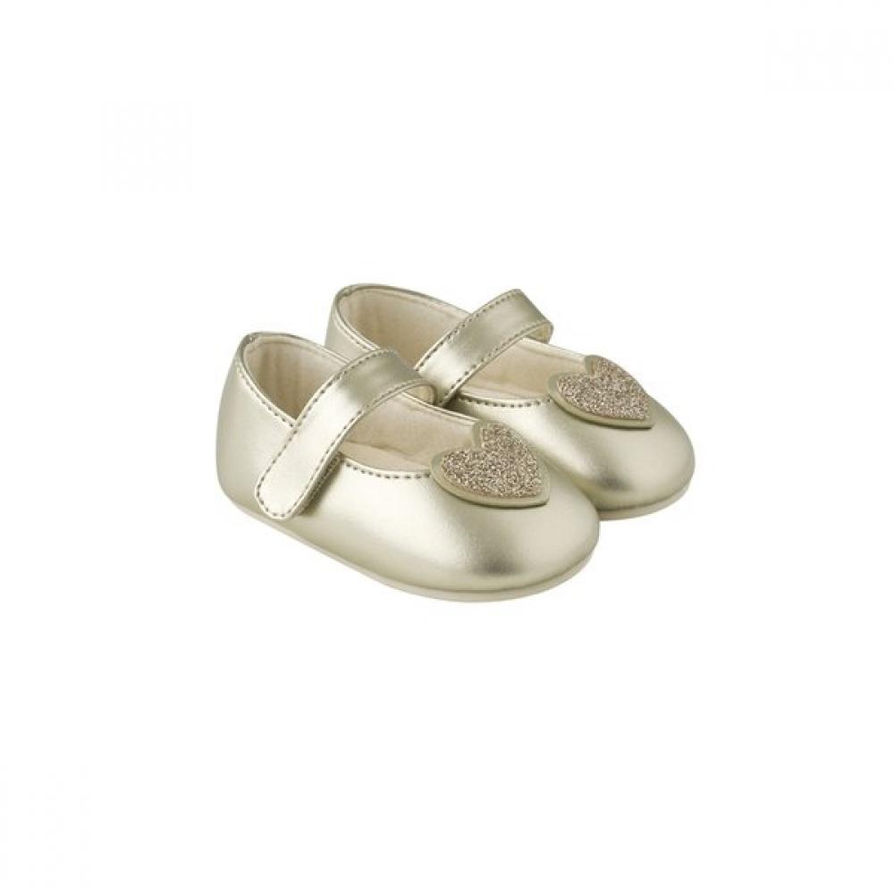 Mink Mui Туфли с большим сердцем и блестками 36111 829 01 GD/115 beige