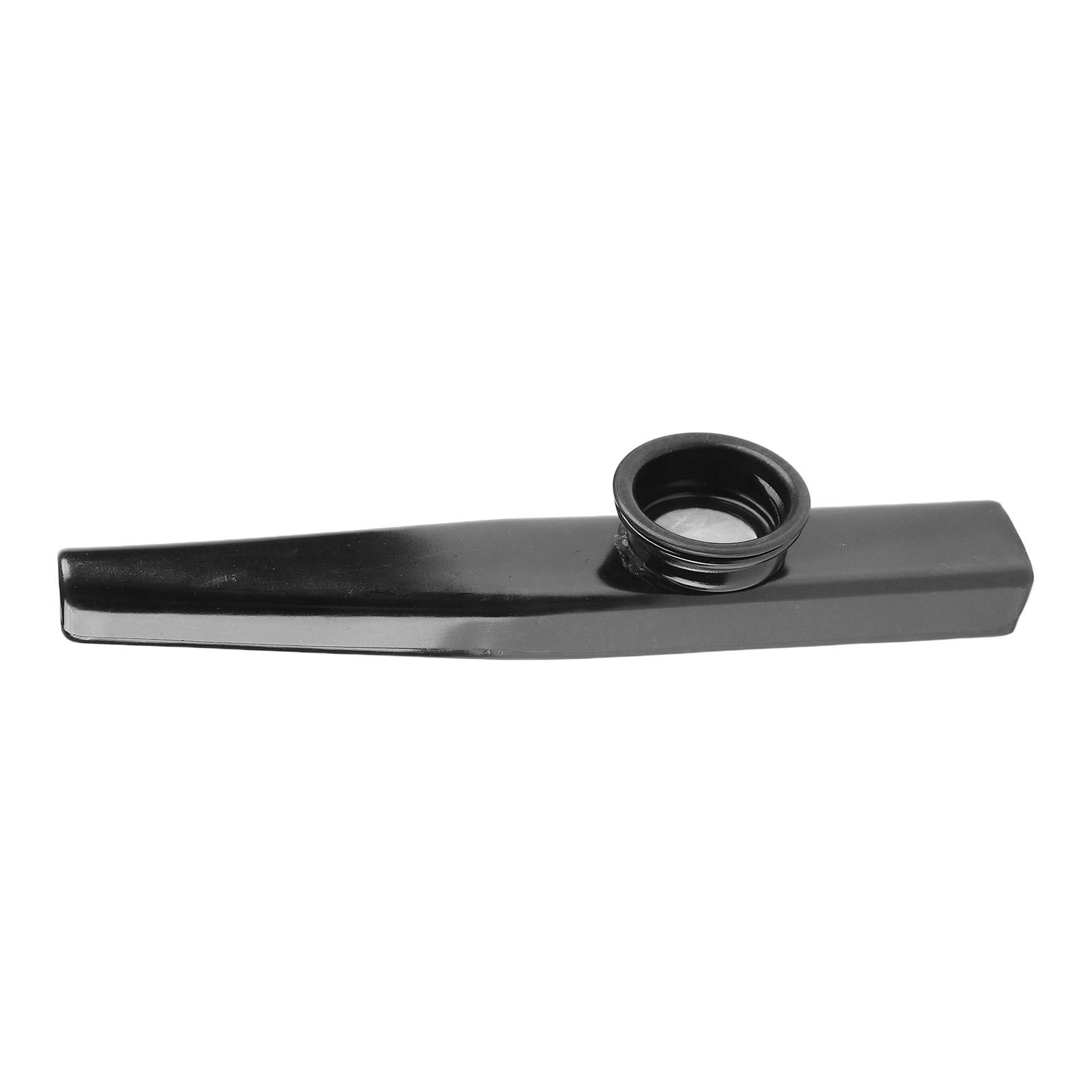 Металлический Kazoo Алюминиевый Легкий Портативный Kazoo Гитара Партнер Флейта Музыкальный Инструмент Подарок Черный чёрный Koogeelife