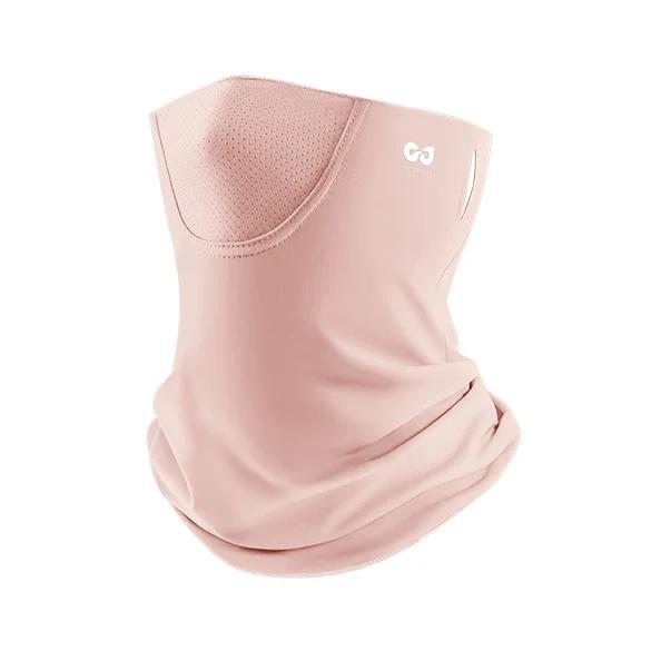 Летняя солнцезащитная маска Ice Silk Mask для защиты шеи от ультрафиолета, солнцезащитный крем для лица с защитой от солнца для езды на велосипеде, шарф-труба розовый Fashion Glasses M