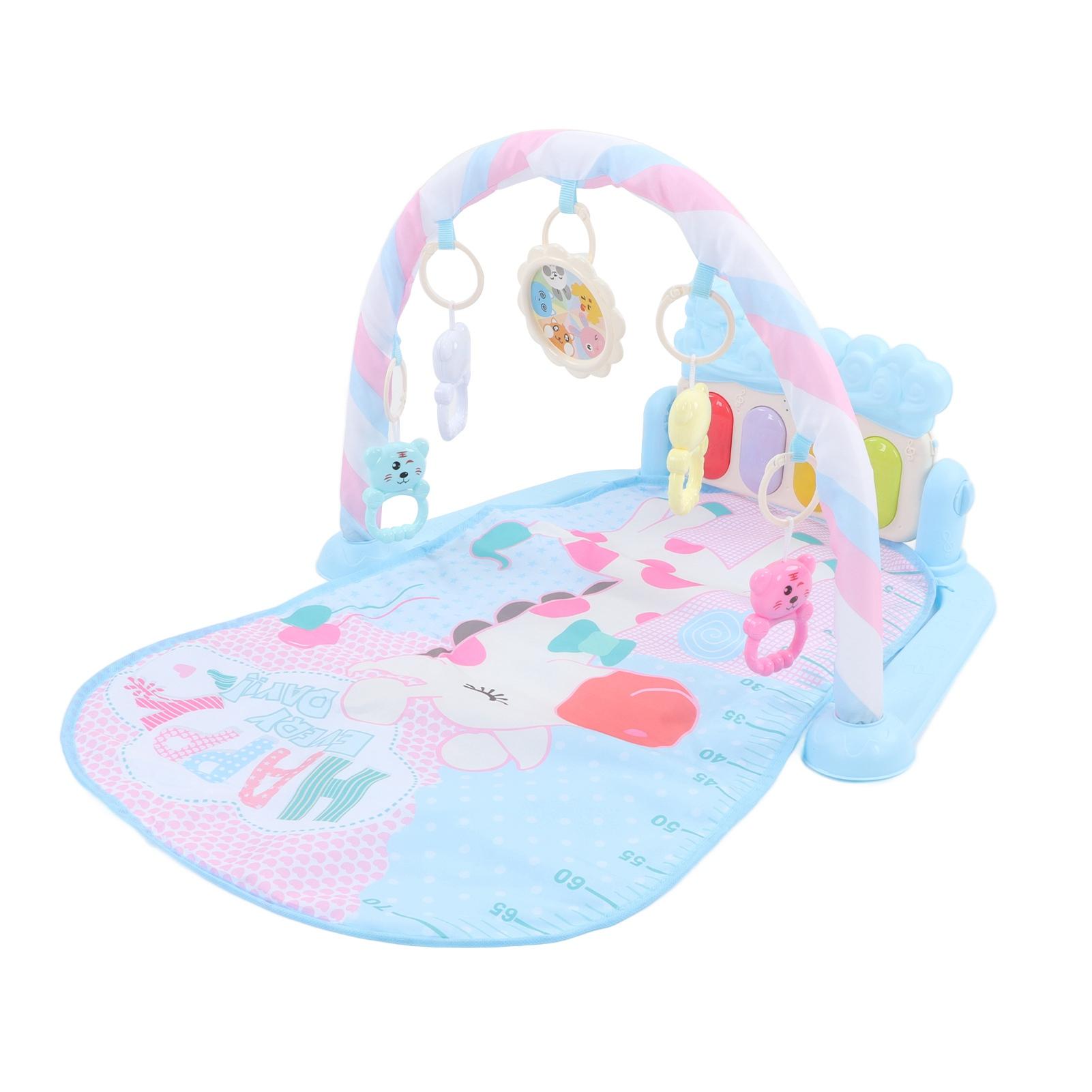 Обучающая игрушка Baby Kick Play Piano, многофункциональный детский игровой коврик с погремушками-пианино для младенцев white TOMTOP JMS